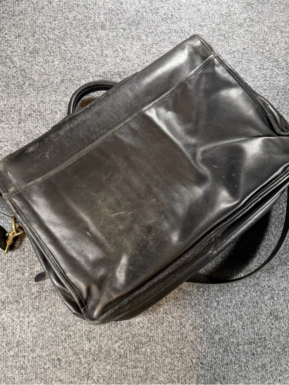 Coach Men’s Black Leather Messenger Bag Briefcase -  A8S-0532 - Picture 5 of 13